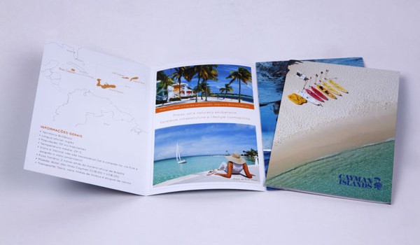 Folder institucional das Ilhas Cayman