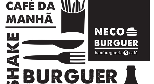 Criação de Marca e Comunicação <br /> Neco Burguer Hamburgueria & Café
