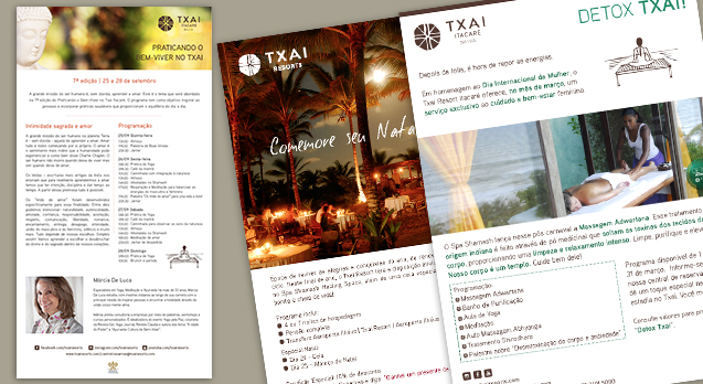 Email marketing Txai Resorts